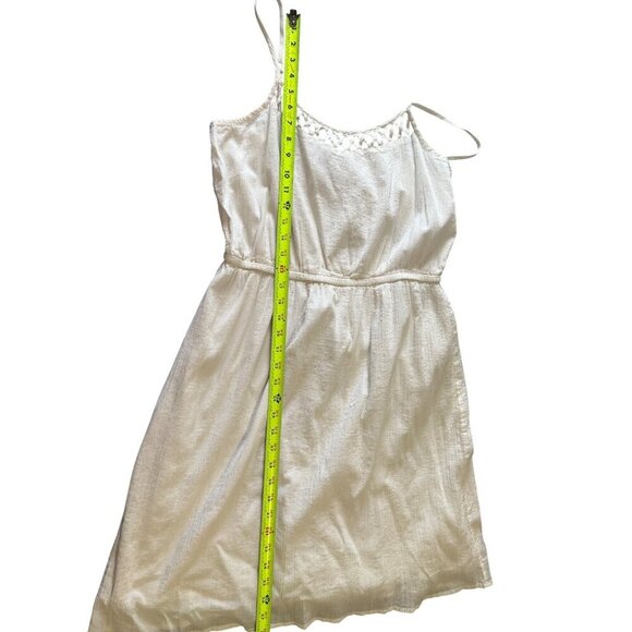 Old Navy Beachy Sundress Large Lattice Detail Event White Graduation Resort - Picture 2 of 10